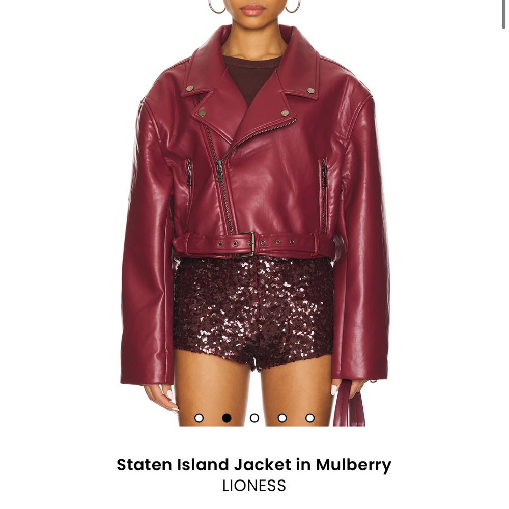 Lioness Black Leather Jacket